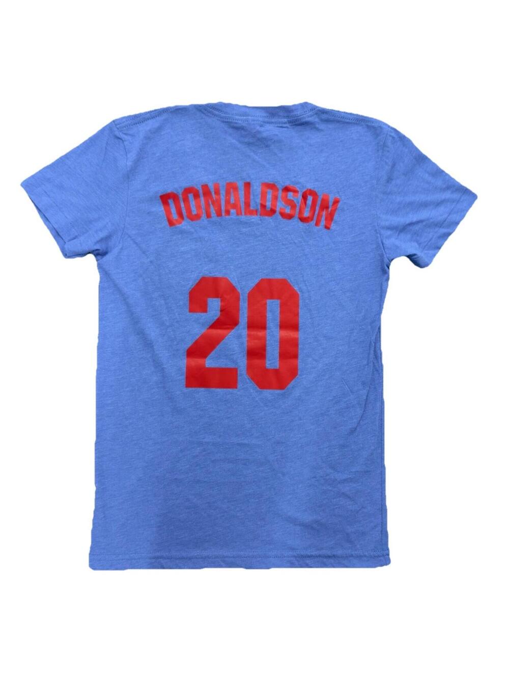 Chicago Cubs Josh Donaldson #20 T-Shirt Women’s Small Blue MLB Graphic Tee NWOT